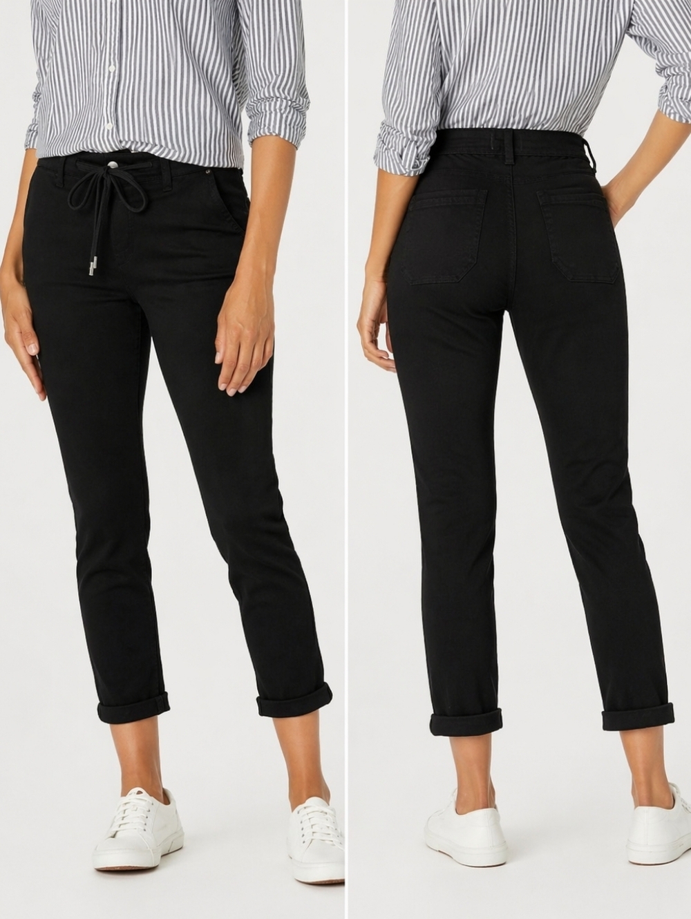 PAIGE Christy Black Shadow Pants